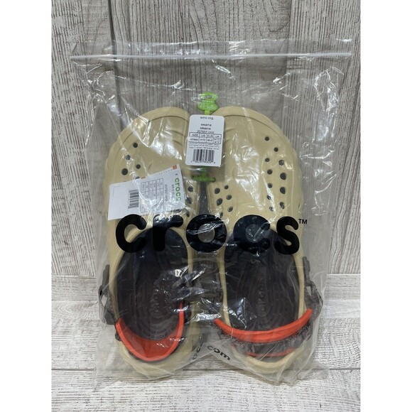Crocs Echo Clog Sesame Tan Brown Unisex Mens 12 Orange 207937-0HX BRAND NEW main image 7